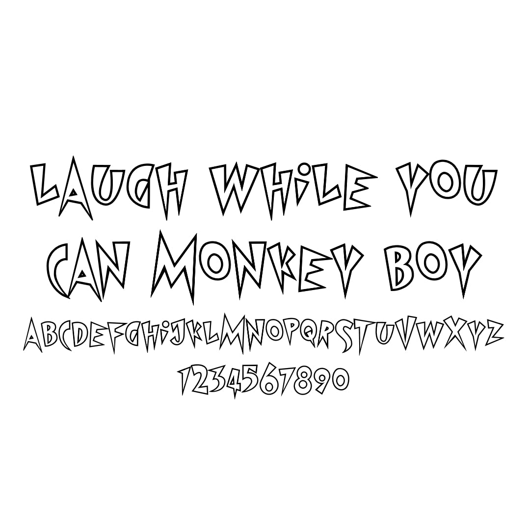 Laugh While You Can Monkey Boy, another Sicko True Type Font