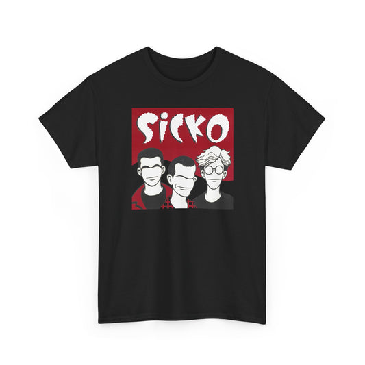 Sicko Red, White, and Black Shirt
