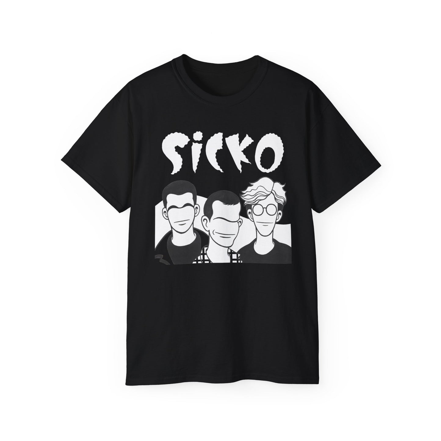 Sicko White and Black Shirt